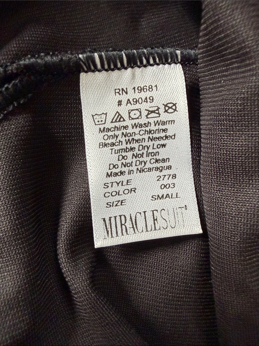 Miraclesuit Black Hi-Waist Shaping Thong - Picture 4 of 6